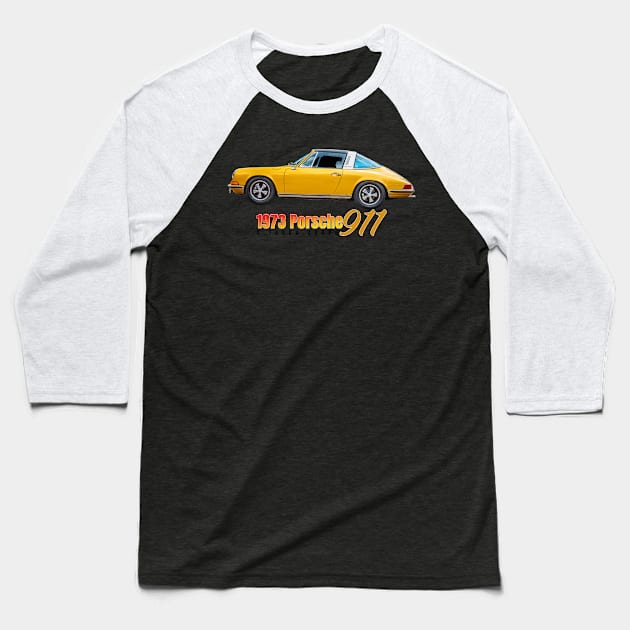 1973 Porsche 911 S Targa Coupe Baseball T-Shirt by Gestalt Imagery